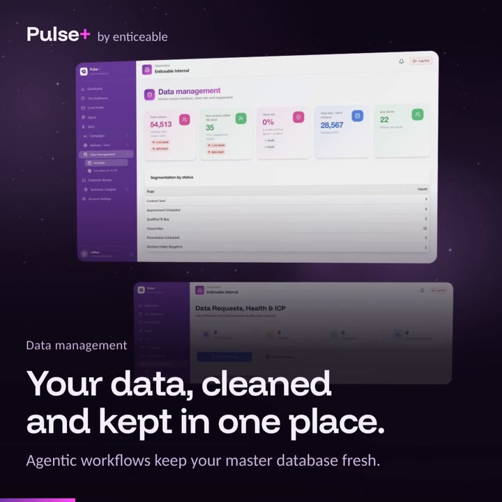 Still from the Pulse+ film Your data, cleaned and on demand